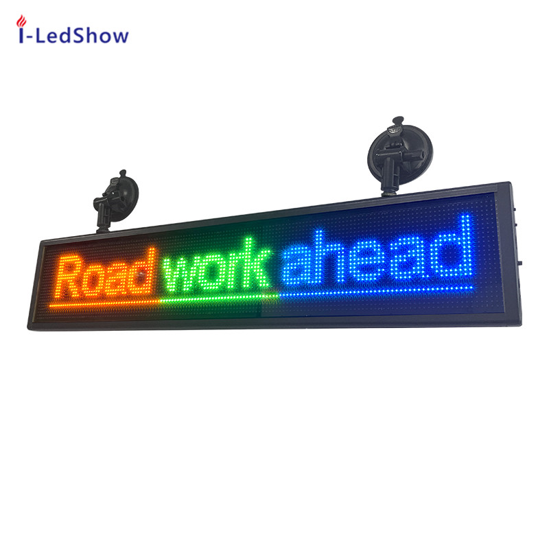 P5 24*144 75*16CM thin RGB Sign Full Color Car LED Display Board indoor Programmable Scrolling Text Message Advertising Screen