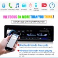 Podofo Car Multimedia Player JSD-520 1 Din Stereo Receiver FM Aux Input SD USB 12V In-Dash Bluetooth MP3 Radio Recorder TDA7388