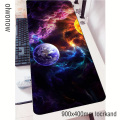 Space Sci Fi mousepad 900x400x3mm Cloud gaming mouse pad gamer mat computer desk padmouse keyboard Colorful locrkand play mats
