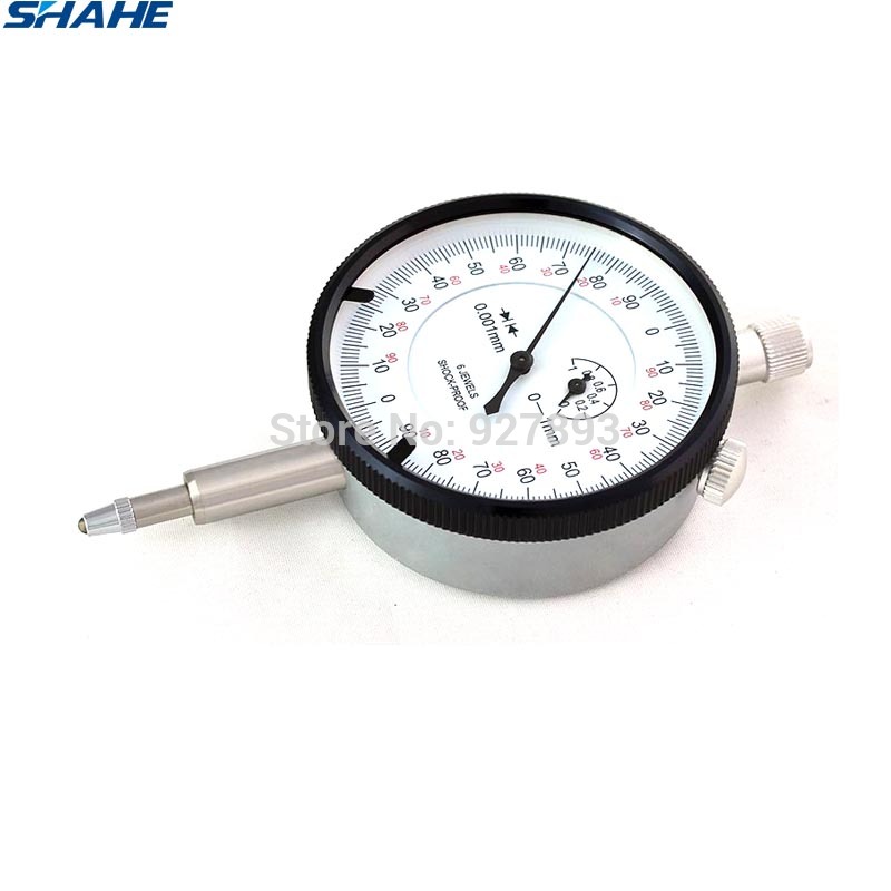 shahe 0-1 mm dial indicator 0.001 mm dial indicator gauge metric measurement tools gauge indicator tool