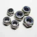 50/30/10pcs DIN985 M2 M2.5 M3 M4 M5 M6 M8 M10 M12 Stainless Steel Self-locking Nut Nylon Lock Nut Locknut Slip Nylon Hex Nut