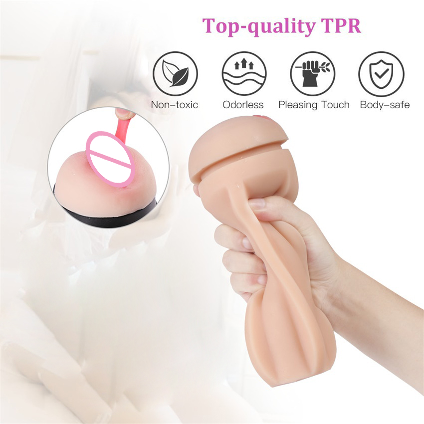 Realistic Vagina Pocket Pussy Male Masturbator Rubber Vagina Real Pussy Adult Sex Toys for Men Masturbatings Masturbation Cup