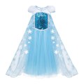 Toddler Carnival Girls Princess Costume Elza Dresses Children Halloween Cosplay Party Fantasy Girls Clothing Princess Dress Up