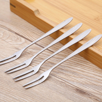 Kitchen Tools 1/5/10Pcs Set Fruit Fork Dessert Cake Fork Salad Tableware Cutlery Hotel Restaurant Party Supplies Stainless Steel