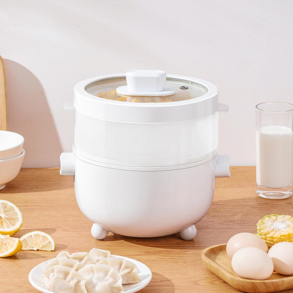 2L Multifunctional Electric Rice Cooker 700W Non Stick Liner Pot Hot Pot Rice Instant Noodles Cooker