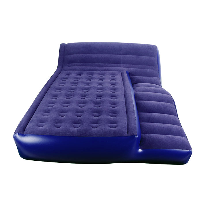 Customization blue 2in1 inflatable air bed sofa bed
