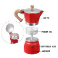 3 Cups 150ml/300ml Mocha Latte Coffee Maker Italian Moka Espresso Aluminum Mug Octagonal Percolator Pot Stovetop Coffee Maker