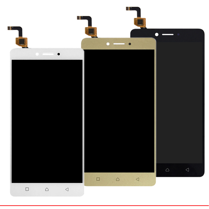 Pantalla For Lenovo K6 Note display in Mobile Phone LCDs with Frame K53a48 Touch Screen LCD Digitizer Assembly Parts 10-Touch