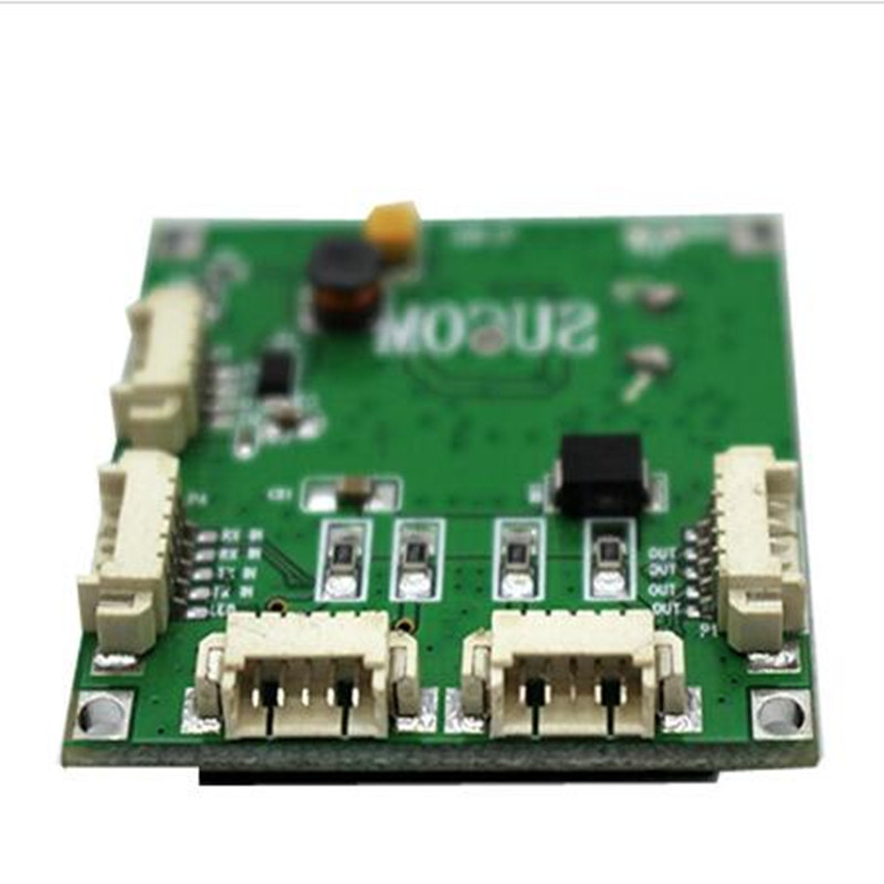 Mini PBCswitch module size 4 Ports Network Switches Pcb Board mini ethernet switch module 10/100Mbps OEM/ODM ethernet hub