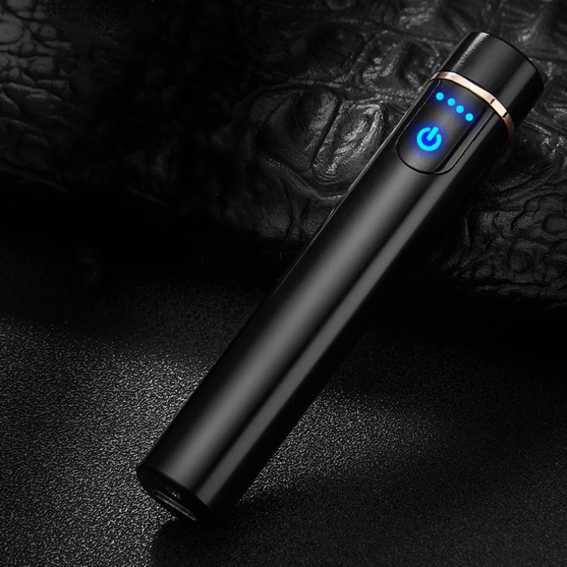 Mini LED Smart Touch USB Electrical Lighter Finger Touch Induction Cigarette Lighter Light Weight Plasma Lighter Gadgets For Men