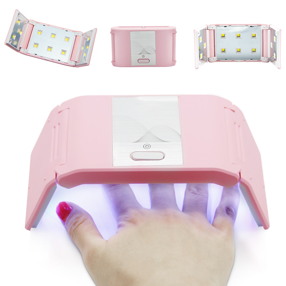 LKE Folded Nail Dryer 36W UV Lamp For LED Gel Portable Nail Lamp Arched Shaped Lamps for Nail Art Perfect Thumb Drying Solution