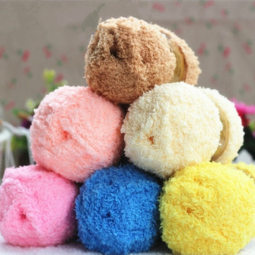 1Roll 50g Knitted Chunky Hand-woven Woolen Colorful Knitting Scores Wool Yarn Needles Crochet Weave Thread For Dress Scarf