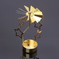 Metal Rotating Spinner Carousel Candle Tea Light Holder Table Holiday Decoration