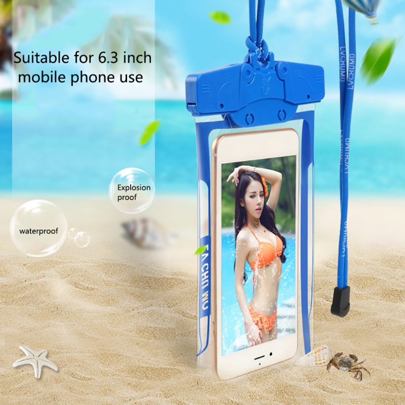 Pool waterproof Small package Outdoor Sea diving vacation Universal Case Mobile Phone Storage Bags with Strap Swimming Bags