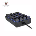 MOTOSPEED K23 Mechanical Numeric Keypad Wired 21 Keys Mini Numpad LED Backlight Keyboard for Cashier OSU Gamer Red Switch