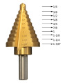 WENXING 1/4' to 1-3/8' Titanium 10 Step Drill Bit HSS Cobalt Unibit Tool For Sheet Metal