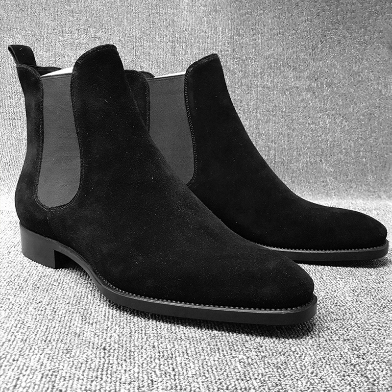 Chelsea Boots Men Shoes 2020 New Men Boots Luxury Winter Boots Men Ankle Boots Male Dress Shoes Plus Size 45 46 Botas De Hombre