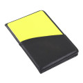 New Style High Quallity Convenient Portable Sport Football Soccer Referee Wallet Notebook with Red Card and Yellow Card#61881