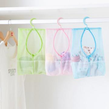 1PCS Organizer With Hanging Hook Kitchen Bathroom Hanging Bag Hanging Storage Bag Clothespin Mesh Bag 22cm*37cm