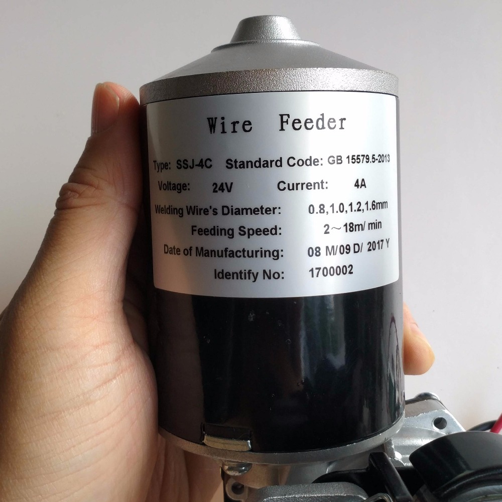 Welding Wire Feeder DC 24V 2 Rolls SSJ-4C Wire Feed Assembly Feeder Roll for Steel Aluminum Flux Cored Wire MIG Welder