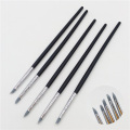 5pcs Small Pottery Clay Sculpture Carving Tools Silica Gel Pen Painting Nail Brush Set Different Shapes Art Craft Supplies