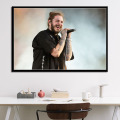 Post Malone Hip Hop Rap Music Star Singer New Canvas Poster Prints Photo Portrait Pictures Bar Hotel Cafe Wall Art Decor Mural