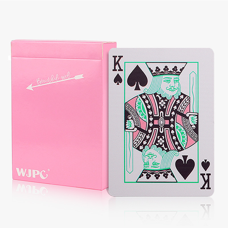 1 Deck Plastic Women Poker Cards Girl Poker Pink Playing Cards Gift Travel Family Game L585