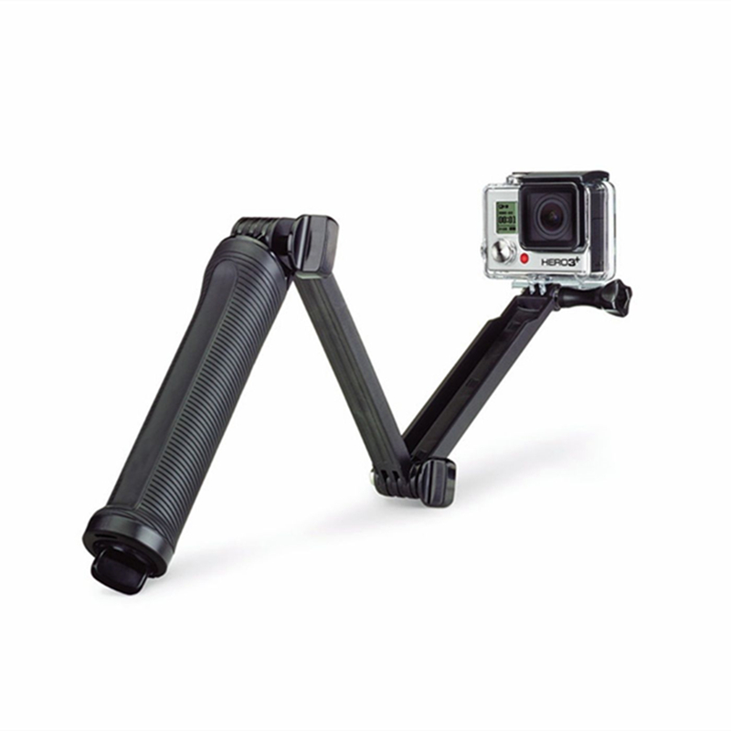 ORBMART Multi 3-way Monopod Folding Extension Grip Arm Portable Magic Mount Selfie Stick For GoPro Hero 4 3+ 3 SJ4000 Xiaomi Yi