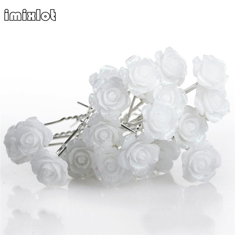 imixlot 20PCS Wedding Bridal Flower Hairpins Hair Clips Bridesmaid U Pick Tiara Jewelry Headwear Accessories Wholesale