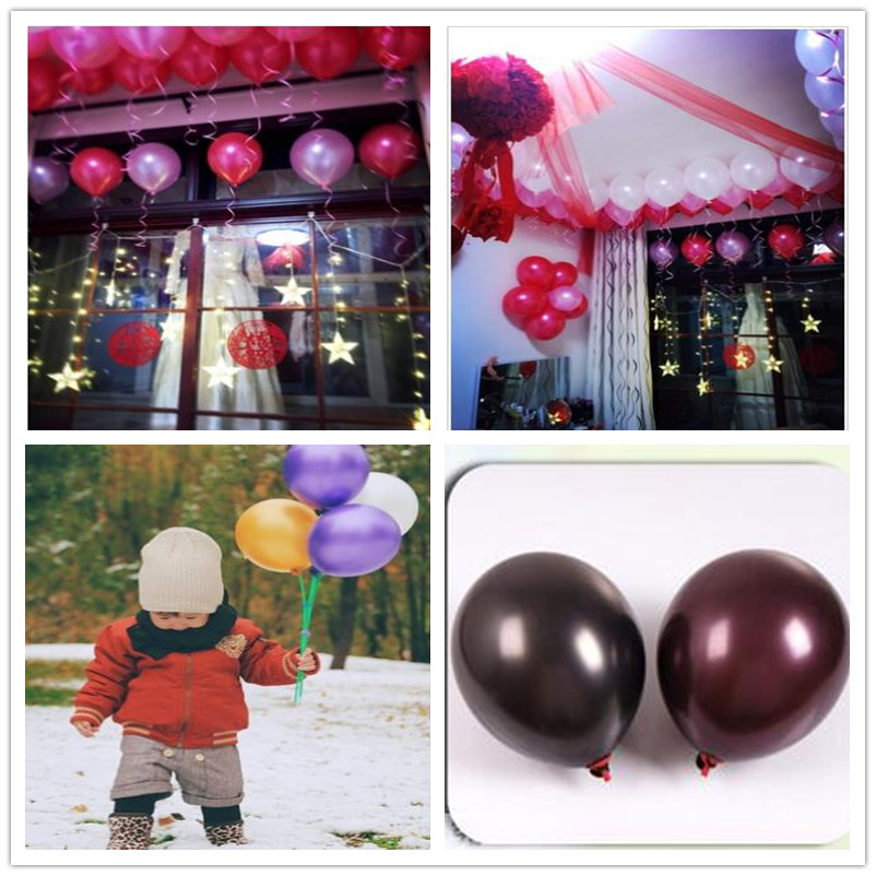 100pcs Most popular! 12 inches thick 2.8g pearl balloons wedding birthday party decoration high-quality balloons
