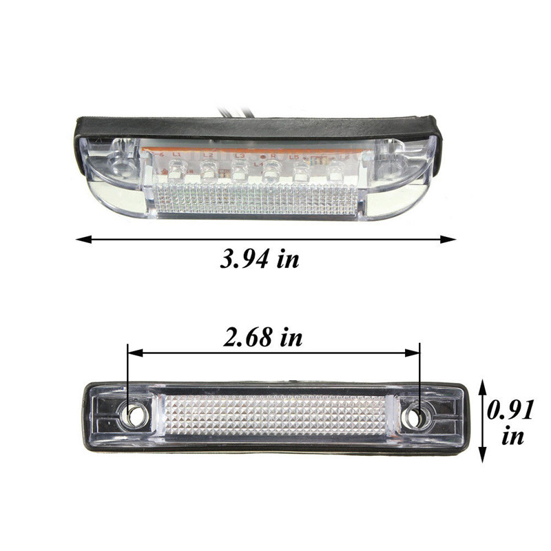 2PCS LED Car Truck Side Marker Light Trailer Truck Lights 12v Side Marker Lamp 12V LED Truck Light LED Marker