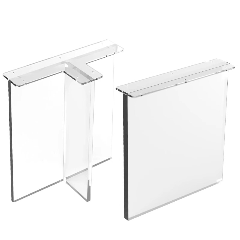 Acrylic table leg
