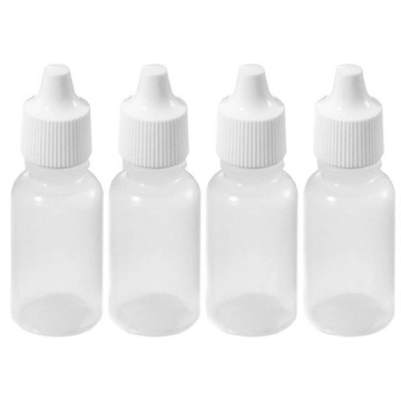 5 Pcs 15ml Soft LDPE Empty Plastic Squeeze Eye Drops Bottle for Essential Oil Storage Cosmetic Containers with 1 Funnel