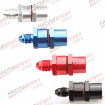 4AN Male To 4AN Female High Flow Billet Turbo Oil Feed Line Filter 80Micron red/silver/blue/black