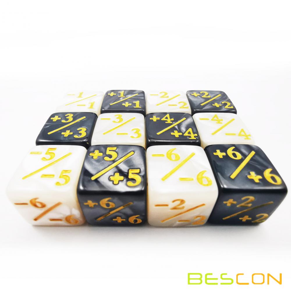 12 Pieces Dice Counters Token Dice D6 Gaming Dice Cube 3