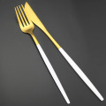 Black Gold Dinnerware Cutlery Set 20Pcs/30Pcs Knife Fork Teapoon Dinner Flatware Set 304 Stainless Steel Kitchen Silverware Set