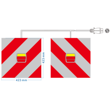 Homologated reflecting panel with cable and lamp kit