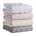 New Plush Thicken Quilted Mattress Cover Warm Soft Crystal Velvet King Queen Quilted Bed Fitted Sheet Not Including Pillowcase