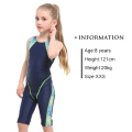 Riseado Sport One Piece Swimsuit 2021 Boyleg Swimwear Girls Racer Back Children Bathing Suit Patchwork Swimming Suit 8-12 Years