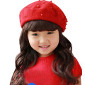 Toddler Baby Girls Pearly Headgear Warm Beret Kids Hat Cap Berets Cap Hat Women Men шапка кепка