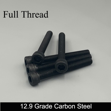 M5 M5*80/90/100 M5x80/90/100 12.9 Grade Black Carbon Steel Full Thread DIN912 Cap Cup Allen Head Bolt Hex Hexagon Socket Screw