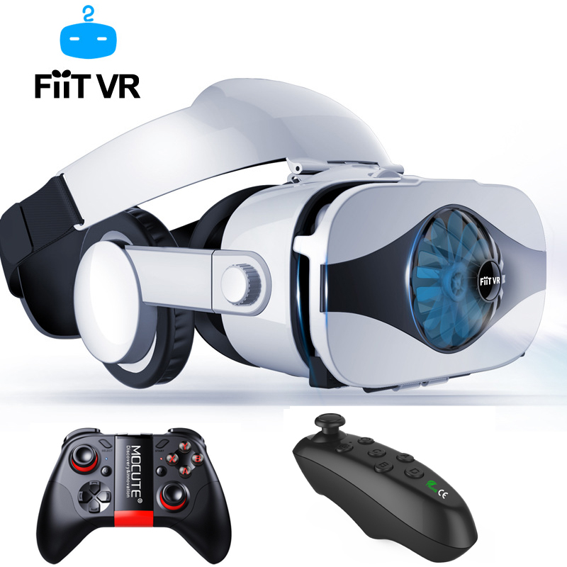 Fiit VR 5F Viar Helmet 3D VR Glasses Virtual Reality Headset For ios Android Smartphone Goggle Casque 3 D Lenses Binoculars