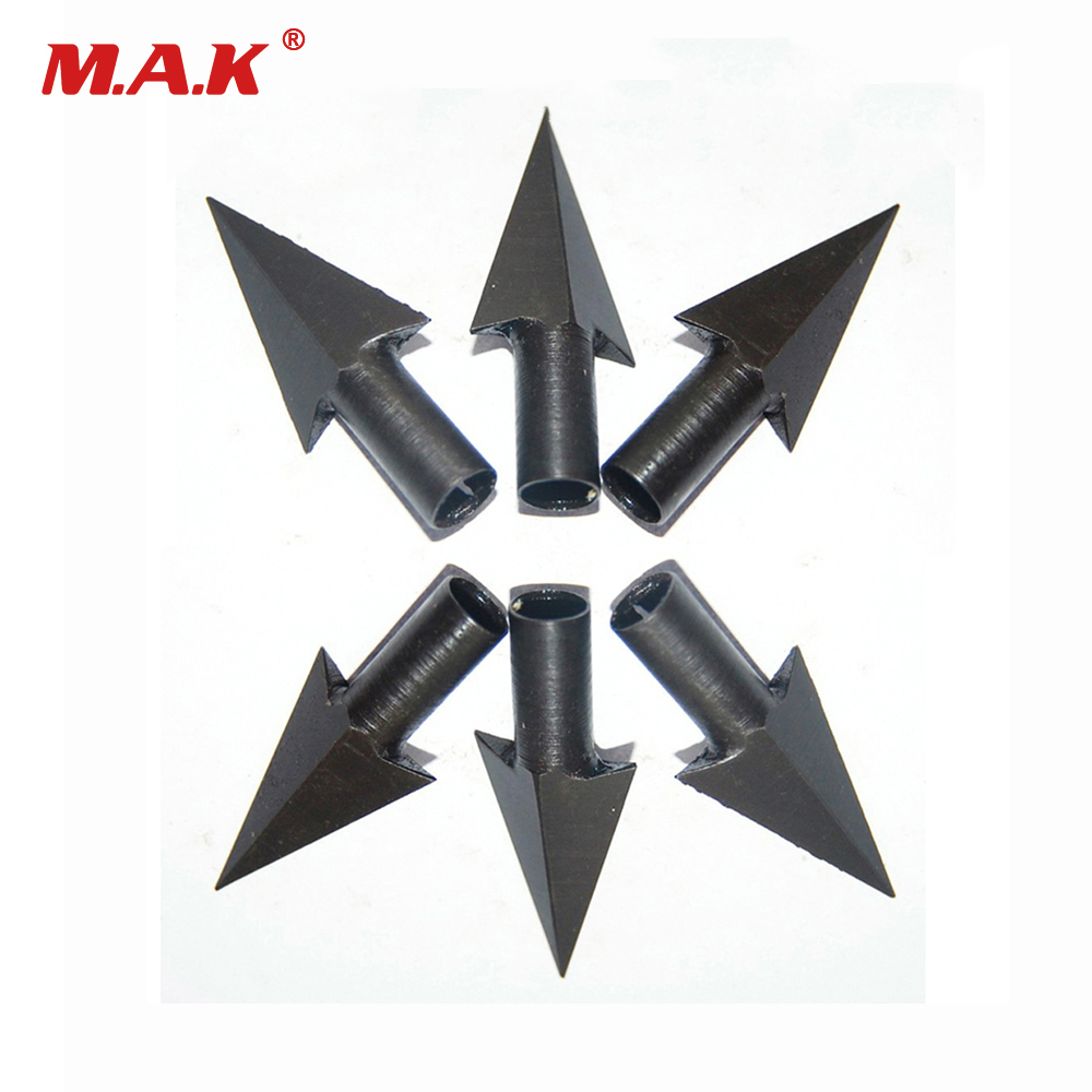 150 Grain Arrowhead Heads Bow and Arrow Point Steel Blade Arrowhead for Wooden Arrow Archery Hunting