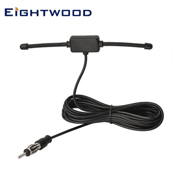 Eightwood Car Stereo AM FM Dipole Antenna with Motorola DIN Plug for Vehicle Car Truck SUV Radio Stereo Head Unit Receiver Tuner