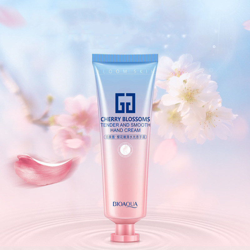 BIOAQUA Cherry blossoms Moisturizing Hydrating Hand Cream for Winter Hand Care Nourishing Skin Care 60g
