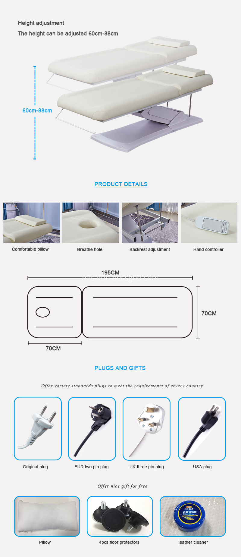 Ml6602 17 Salon Massage Bed