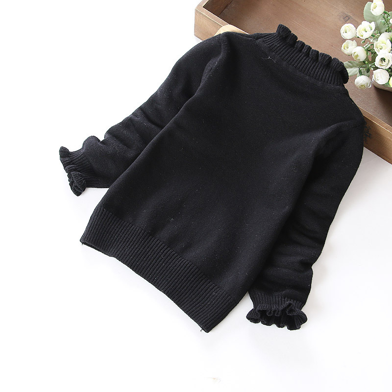 2020 Winter Children Clothes Teenager Big Girl Sweaters Long Sleeve Warm Turtleneck Pullover Tops Knitted Sweaters For Girl kids