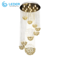 LEDER Hanging Crystal Lights Chandelier