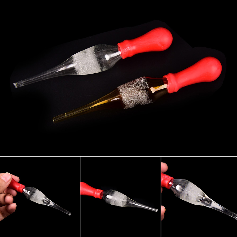 1Pcs Red 30ml Glass Dropper White Brown Scale Glass Pipettes Glassware Laboratory Rubber Head Transfer Dropper