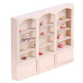 1/12 Dollhouse Miniature Bookcase Display Shelf Modern Style Doll House Furniture Toys